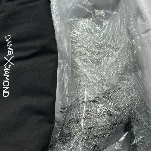 Daniel x Diamond Johnny Guitar Glitter Cowboy Boots Sz 6.5 NWT Box & Dust Bag - Picture 10 of 11